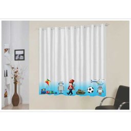 Cortina Infantil Tecido Oxford 2,20 x 1,40 Brinquedos - 1