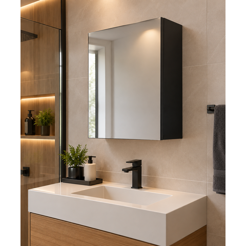 Armário Superior para Banheiro Pinheira com Espelho 100% MDF 15mm