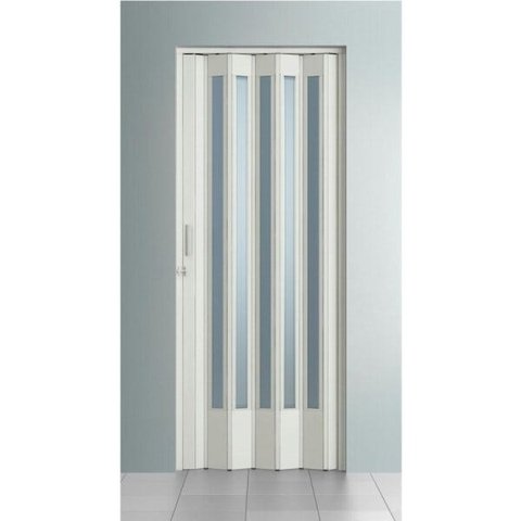 Porta Sanfonada Translúcida Bcf Branca 72cm x 210cm