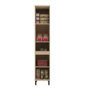 Ver imagem 2 de Paneleiro 2 Portas 40cm Andria Yescasa Bege/Marrome/Nude