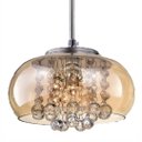 Ver imagem 3 de Lustre Pendente Soho Cristal K9 Cúpula Âmbar 22cm com Lâmpada