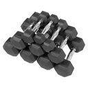 Ver imagem 1 de Jogo Halter Lion Sextavado Kit 1 a 10 Kg Aço Cromado Injet