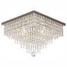 Plafon Sobrepor de Cristal K9 40x40cm 40w Bocal G9transparente Bivolt - 1