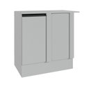 Ver imagem 3 de Balcão de Canto Reto 90cm com Tampo Nara CabeCasa MadeiraOriginals