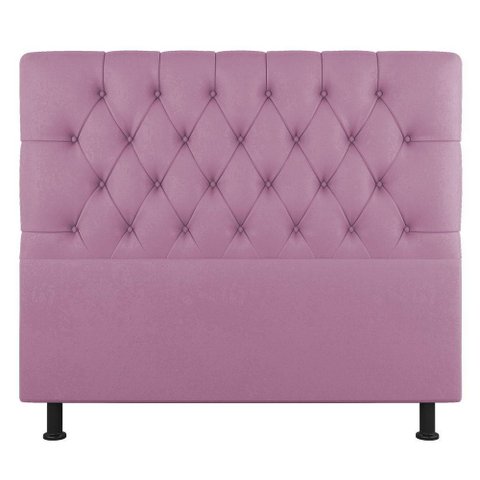 Cabeceira Cama Box Solteiro Nice 90cm Suede Rosa - Abmaza