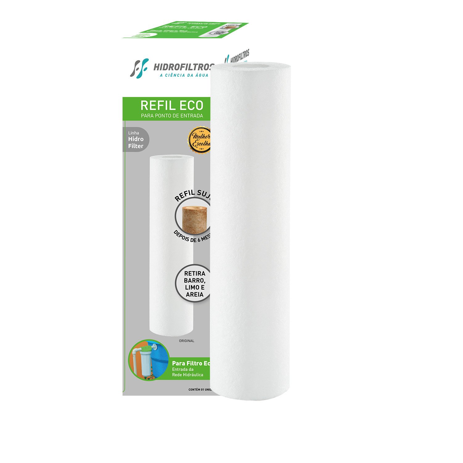 Kit 5 Refil Eco para Filtro cavalete para Caixa D' àgua - 4