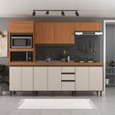 Ver imagem 1 de Cozinha Completa Cecilia 10 Portas 3 Gavetas Frejó/off White - Jcarvalho