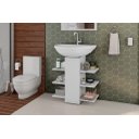 Ver imagem 3 de Gabinete para Banheiro Mar com Prateleiras Ideal para Organizar Itens de Higiene e Decoração Cor Nat