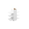 Gabinete para Banheiro Mar com Prateleiras Ideal para Organizar Itens de Higiene e Decoração Cor Nat - 4