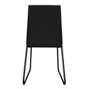 Ver imagem 4 de Kit 4 Cadeiras de Jantar Estofada Lille Base Preta Veludo Preto - Montanaris Decor
