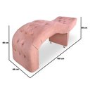 Ver imagem 3 de Maca Estética Estofado Salão Clínica Capitonê Isabela Rosê