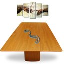Ver imagem 3 de Mesa de Jantar Cone Retangular Duo 198x122cm Base Freijó Tampo Freijó
