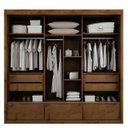 Ver imagem 2 de Guarda-Roupa Casal com Espelho 3 Portas 3 Gavetas Annecy Valverde Móveis
