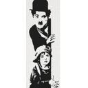 Ver imagem 1 de Adesivo Parede Charles Chaplin Cinema Charlie Cinema Filme:preto