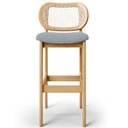 Ver imagem 6 de Kit 06 Banquetas Altas Para Cozinha Bancada Sala Tela Betta Fixa L02 Suede Cinza - Lyam Lyam Decor