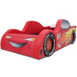 Cama Solteiro Estofada - Cama Carro Light - Cor Vermelha - 4