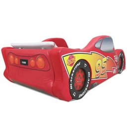 Cama Solteiro Estofada - Cama Carro Light - Cor Vermelha - 3