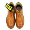 BOTINA DE COURO NATURAL BOTA CATERPILLAR AMARELA SOLA Z CAT400 - Mocassim - 40 - 2