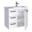 Ver imagem 2 de Gabinete Para Banheiro Aço Ameixa 60 Cozimax Branco