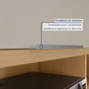 Ver imagem 6 de Armário de Cozinha 4 Portas 2 Gavetas 160cm Torre Angular 100% MDF Realeza Cinza/Carvalho/Greige