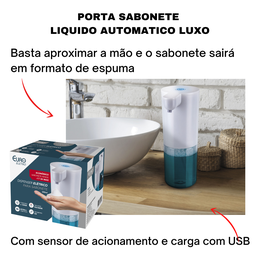 Dispenser Sabonete Liquido Sabão Automático Espuma Banheiro - 2 Dispenser Sabonete Liquido Sabão Automático Espuma Banheiro - 2