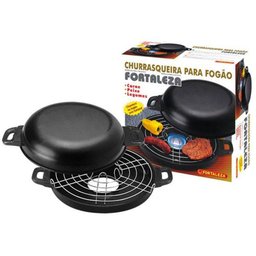 Churrasqueira na Boca do Fogão 26cm - Sem Fumaça!"Para o Herói do Churrasco - 1