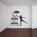 Ver imagem 1 de Adesivo de Parede Decoratico Frase a Dançar na Chuva
