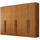 Ver imagem 1 de Guarda Roupa Casal Bristol 6 Portas 4 Gavetas Cinamomo - Novo Horizonte