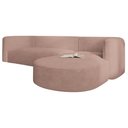 Ver imagem 6 de Sofá Modular Celinne Luxuoso Sala de Estar Decoração Luxo 265cm Linho Rose