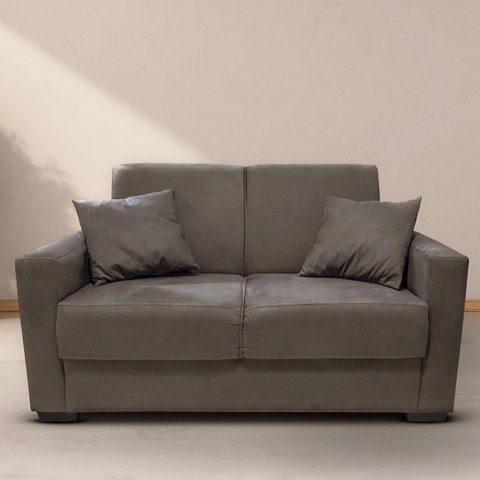 Sofá Estofado 2 Lugares Sala Estar Recepção Bruna Suede:marrom