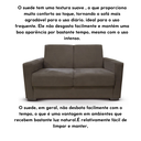 Ver imagem 5 de Sofá Estofado 2 Lugares Sala Estar Recepção Bruna Suede:marrom