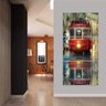 Quadro Decorativo Pintura Bonde Vertical 120x60 3 Peças - 1