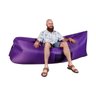 Kit 2 Sofás Infláveis Airsofá Sofistq Violeta e Laranja Modelo Banana 240x90x65cm Laybag - 5