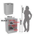 Ver imagem 2 de Balcão para Cozinha 2 Portas em MDF sem Tampo 60cm Grazi Tecnomobili