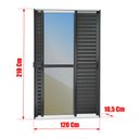Ver imagem 4 de Porta Correr Venez. 3F.Móv.210 x 120 Elite c/Fechad.Tetra V.Ref.Mix Preto Brimak