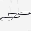 Ver imagem 1 de Pendente Infinity Led Preto 40w 3 em 1 3000k 4000k 6000k 3240lm Bivolt