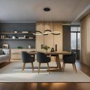 Ver imagem 2 de Pendente Infinity Led Preto 40w 3 em 1 3000k 4000k 6000k 3240lm Bivolt