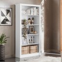 Ver imagem 2 de Estante Livreiro para Escritório Home Office Notável Branco - Bela Móveis