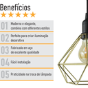 Ver imagem 4 de Pendente Aramado Diamante - Dourado - 2100-12