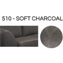 Ver imagem 2 de Puff Decorativo Laura 65cm Couro Cinza - Sallar Home