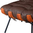 Ver imagem 3 de Puff Decorativo Laura 65cm Couro Cinza - Sallar Home
