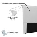 Ver imagem 4 de Cabeceira Cama Box Casal Queen Size Veneza 160Cm Branco