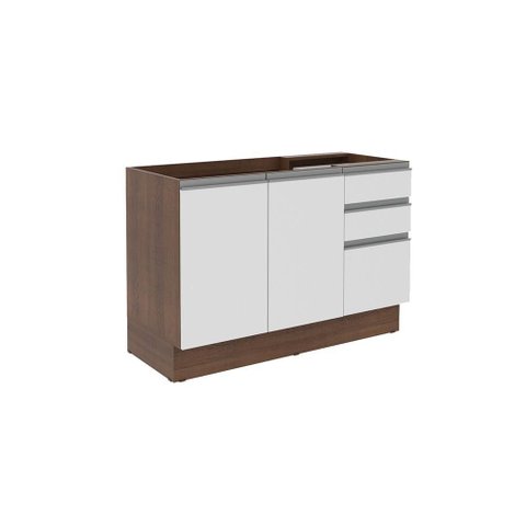 Balcão de Pia Glamy 2 Portas 3 Gavetas Madesa