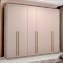 Ver imagem 2 de Guarda Roupa Casal 276cm 3 Gavetas Dubai Majestic Fendi - Vila Rica