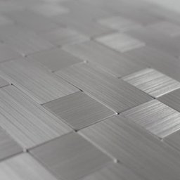 PASTILHA ADESIVA METÁLICA M110 PRATA ESCOVADO 30,5X30,5CM - 3