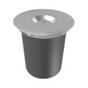 Ver imagem 1 de Lixeira de Sobrepor para Cozinha Redonda com Tampa Inox 5L - Franke 16168