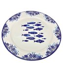 Ver imagem 2 de Jogo Prato Raso Jantar 8 Pessoas 8pçs Peixe Praia Mar 31cm