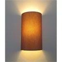 Ver imagem 2 de Arandela Meia Cana Vivare Md-2031 Cúpula em Tecido 30/18x16cm - Bivolt - Palha - 110V/220V