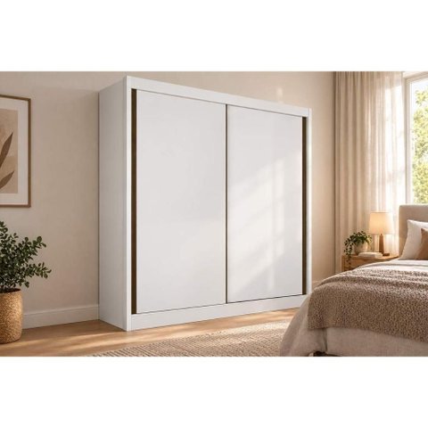 Guarda Roupa Dante 2 Portas 3GS N. Horizonte Neve