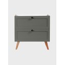 Ver imagem 2 de Gabinete para Banheiro com Espelheira 80cm Retro Mdf Verde Milano - On Móveis
